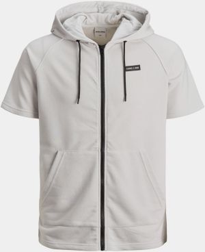 Mikiny s kapucou pre mužov Jack & Jones - krémová