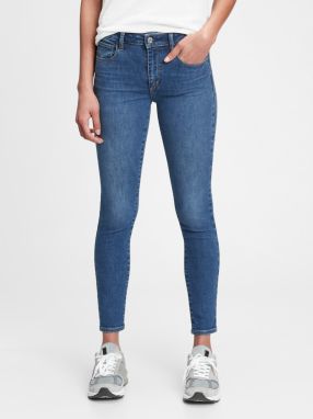 GAP modré džínsy jegging universal mid rise