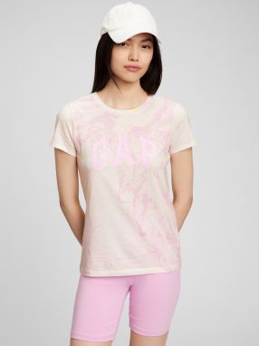 Ružové batikované tričko GAP