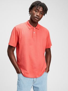 GAP Organic Cotton Polo tričko Oranžová