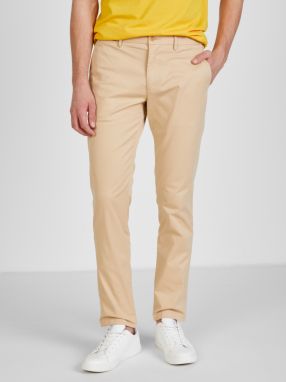 Béžové pánske chino nohavice Tommy Hilfiger 1985 Bleecker