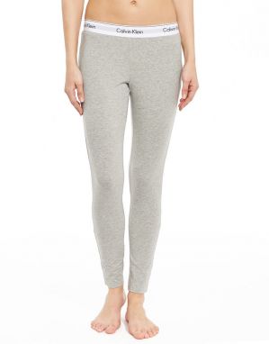 Calvin Klein sivé nohavice Legging Pant s bielou širokou gumou