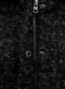 Čierny melírovaný kabát s prímesou vlny ONLY galéria