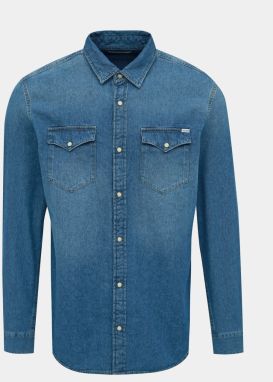 Jack & Jones modré slim fit košeľa Heridan