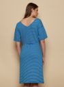 Tranquillo modré pruhované šaty galéria