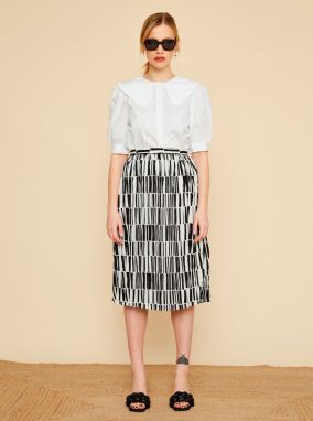 Čierno-biela vzorovaná sukňa ZOOT Sylvie
