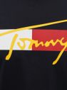 Tommy Hilfiger modré pánske tričko Drop Shoulder Tee s logom galéria