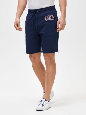 GAP modré pánske kraťasy Logo mini arch shorts