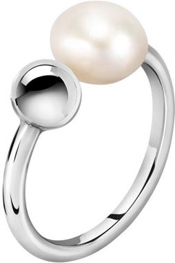 Morellato Oceľový prsteň s pravou perlou Oriente SARI15 52 mm