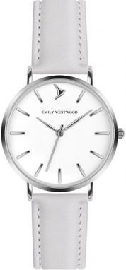 Emily Westwood Lewa Wildlife White Leather Strap Watch EBX-B018S