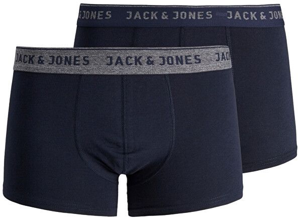 Jack&Jones 2 PACK - pánske boxerky JACVINCENT 12138239 Navy Blazer M