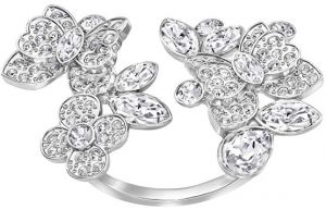 Swarovski Luxusné otvorený prsteň s kryštálmi Swarovski 5221484 52 mm