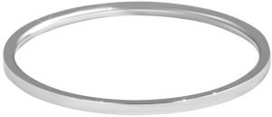 Troli Elegantný minimalistický prsteň z ocele Silver 52 mm