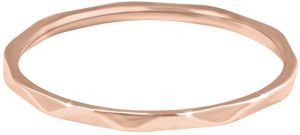 Troli Minimalistický pozlátený prsteň s jemným dizajnom Rose zlaté 52 mm