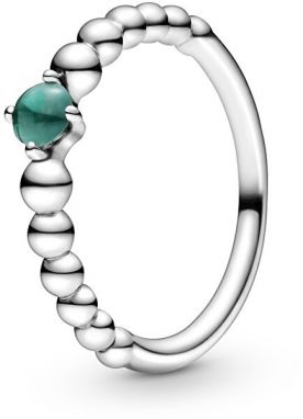 Pandora Strieborný prsteň pre ženy narodené v máji 198867C05 52 mm