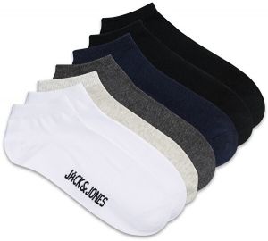 Jack&Jones 7 PACK - pánske ponožky JACMIX 12182171 Black