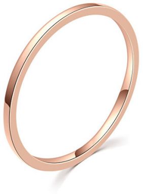 MOISS Minimalistický bronzový prsteň R000199 47 mm