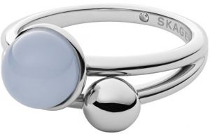 Skagen Moderné oceľový prsteň Sea Glass SKJ1437040 50 mm