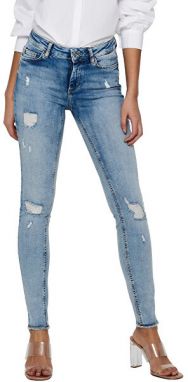 ONLY Dámske džínsy ONLBLUSH LIFE Skinny Fit 15223417 Light Blue Denim L/30