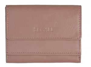 SEGALI Dámska kožená peňaženka 1756 baby pink