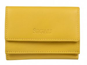 SEGALI Dámska kožená peňaženka 1756 yellow