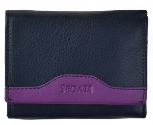 SEGALI Dámska kožená peňaženka 61420 blue/purple