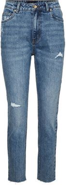 Vero Moda Dámske džínsy VMBRENDA Straight Fit 10251373 Medium Blue Denim 33/32