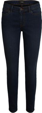 Vero Moda Dámske džínsy VMJUDY Slim Fit 10249140 Dark Blue Denim L/30