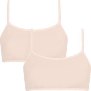 Calvin Klein 2 PACK - dámska podprsenka CK One Bralette QD3806E BUFF BEIGE L