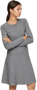 Vero Moda Dámske šaty VMNANCY 10206027 Medium Grey Melange S