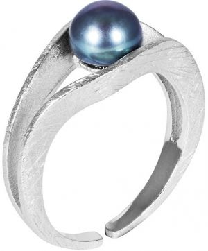 JwL Luxury Pearls Strieborný prsteň s modrou perlou JL0541