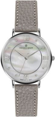 Frederic Graff Silver Liskamm Lychee grey Leather FAJ-B015S