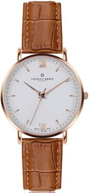 Frederic Graff Rose Dent Blanche Croco ginger brown Leather FAG-B002R