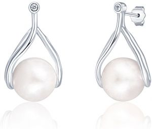 JwL Luxury Pearls Jemné strieborné náušnice s pravou perlou JL0653