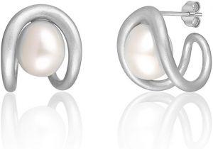 JwL Luxury Pearls Módne náušnice zo striebra s pravou perlou JL0651