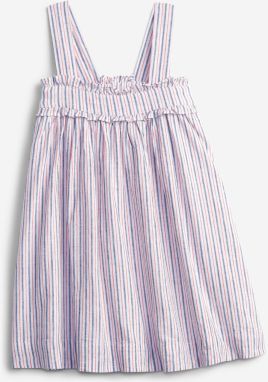 Linen Stripe Šaty dětské GAP 