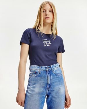 Skinny Script Tee Tričko Tommy Jeans 