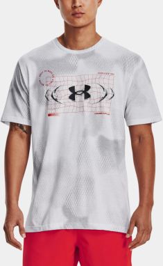 UA FBTL AOP METAL LOGO SS Tričko Under Armour 