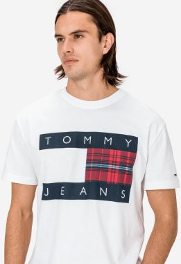 Plaid Centre Flag Tričko Tommy Jeans 