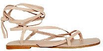 Béžové kožené sandále Vero Moda