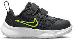 Čierne detské tenisky na suchý zips Nike Star Runner 3