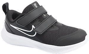 Čierna detské tenisky na suchý zips Nike Star Runner 3