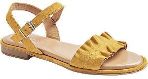 Žlté kožené sandále 5th Avenue