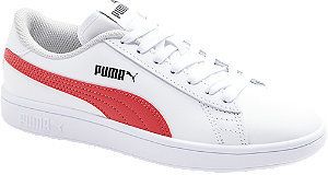 Biele kožené tenisky Puma Smash V2 L JR