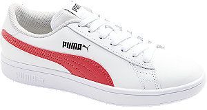 Biele kožené tenisky Puma Smash V2 L JR