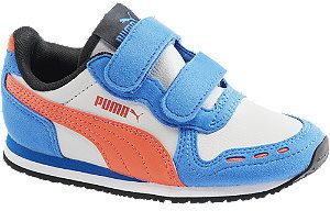 Modro-biele tenisky na suchý zips Puma Cabana Racer Sl 20 V Ps