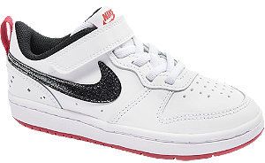 Biele tenisky na suchý zips Nike Court Borough Low 2