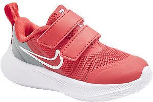 Červené tenisky na suchý zips Nike Star Runner 3