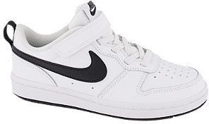 Biele tenisky na suchý zips Nike Court Borough Low 2