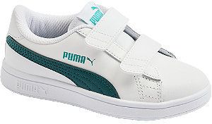 Biele tenisky na suchý zips Puma Smash V2 Lv PS